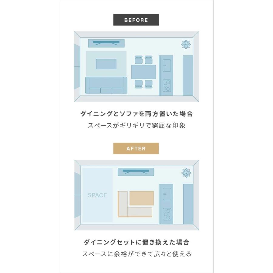 ダイニングテーブルセット ソファダイニング ダイニングテーブル 4人掛け セット 北欧 ソファ ソファー ダイニングセット おしゃれ 木製 | MODERN DECO | 05