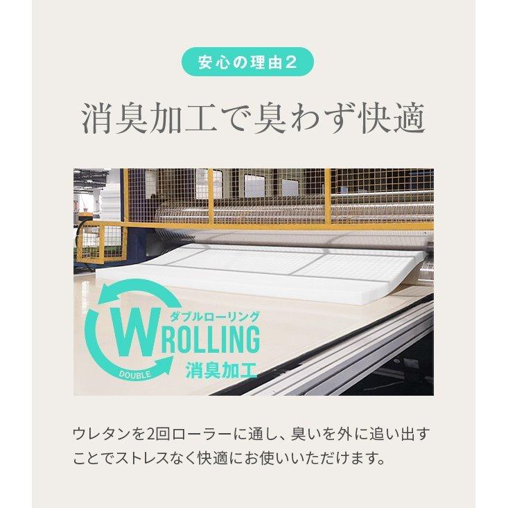 【新品】定価54700円　日本製　 ダブル　10cm　マットレスタイプ ダブル] ワンランク上の高密度25D 確かな品質「純」高反発(R
