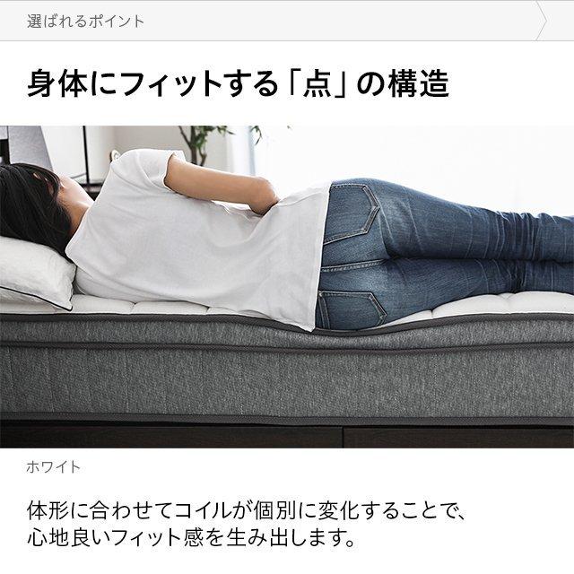 MODERN DECO（モダンデコ） 超極厚 25cm ポケットコイル マットレス