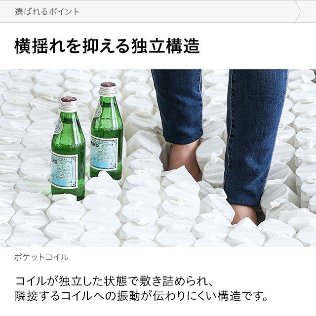 MODERN DECO 超極厚 25cm マットレス クイーン ポケットコイル