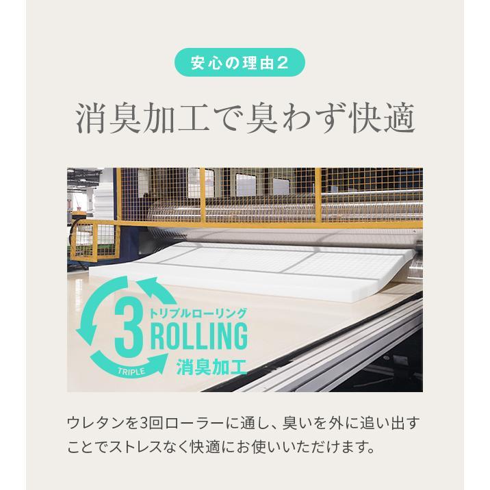 マットレス セミシングル 折りたたみ 三つ折り 高反発マットレス 極厚10cm ベッド モダンデコ | MODERN DECO | 18