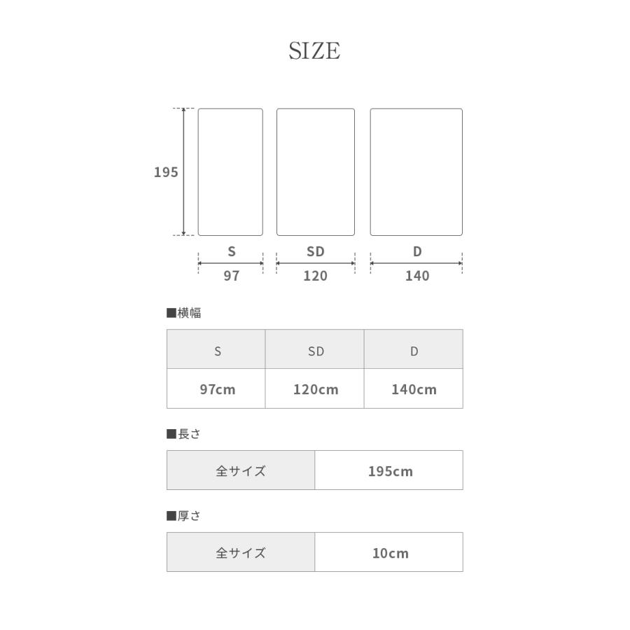 三つ折マットレス スタンダード+消臭タイプ シングル モダンデコ | MODERN DECO | 22