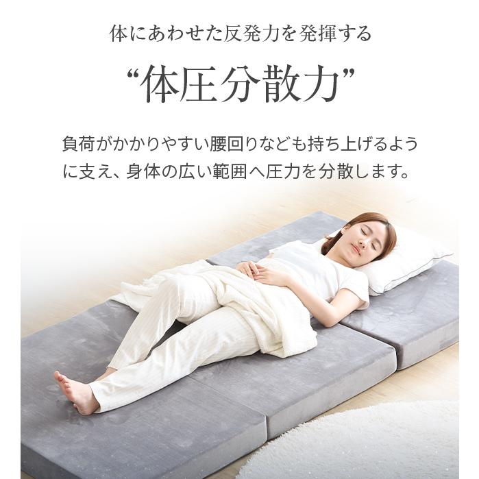 三つ折マットレス スタンダード+消臭タイプ セミダブル モダンデコ | MODERN DECO | 11