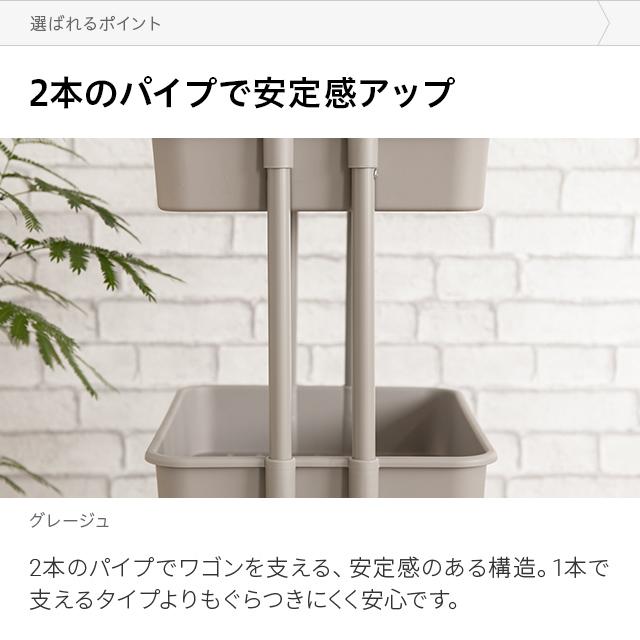 キッチンワゴン ワゴン ハンドル キャスター付き ストッパー付き 天板 スリム キッチン収納棚 ベビーワゴン メッシュ底 スリム3段 おしゃれ | MODERN DECO | 17