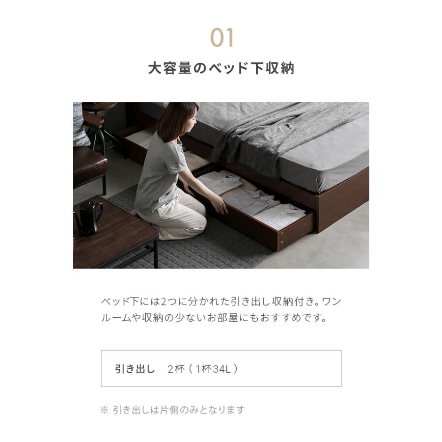 MODERN DECO（モダンデコ） ベッド マットレスセット ダブル ベッド