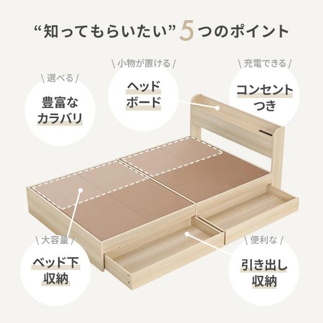MODERN DECO（モダンデコ） ベッド マットレスセット セミダブル