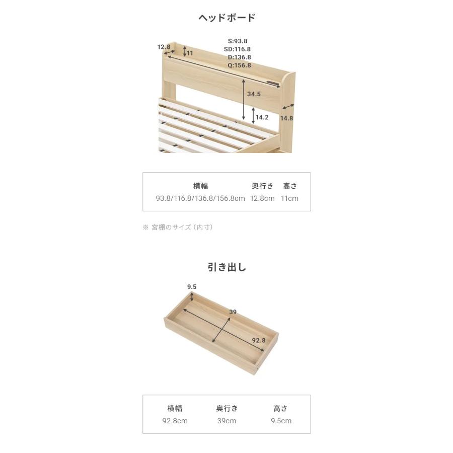 MODERN DECO（モダンデコ） ベッド セミダブル ベッドフレーム