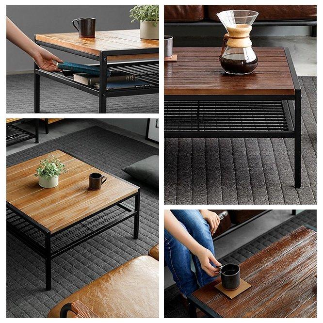 MODERN DECO センターテーブル 正方形 68cm おしゃれ テーブル