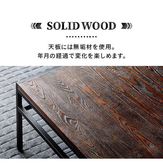 センターテーブル 正方形 68cm おしゃれ テーブル ローテーブル リビングテーブル コーヒーテーブル 木製 ウッドテーブル 収納付き 無垢材 | MODERN DECO | 08