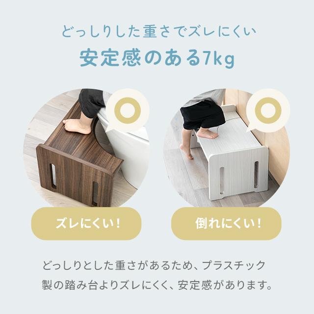 踏み台 トイレステップ トイトレ 子供 トイレ 木製 高さ調節 3段階 踏ん張り台 トイレトレーニング 幼児 北欧の画像