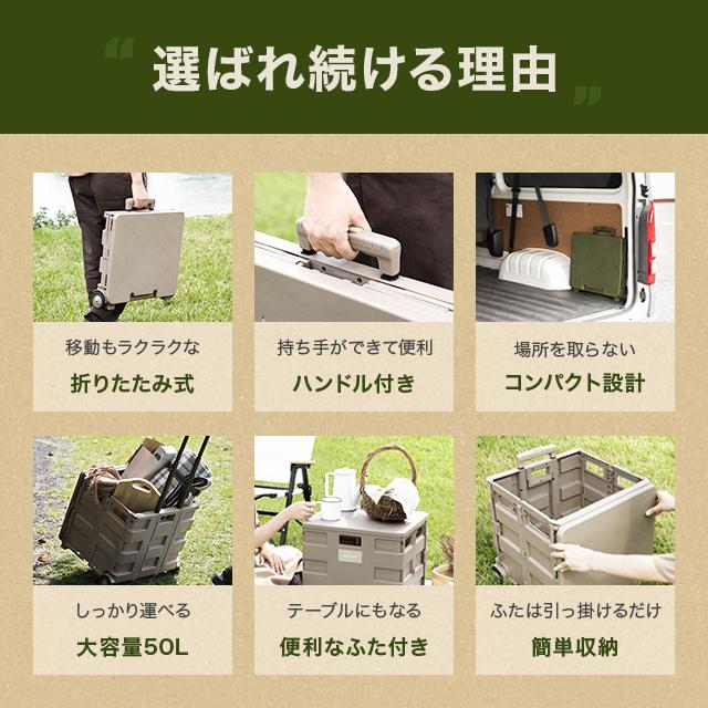 AND・DECO キャリーカート 軽量 折りたたみ 2WAY 超コンパクト カート