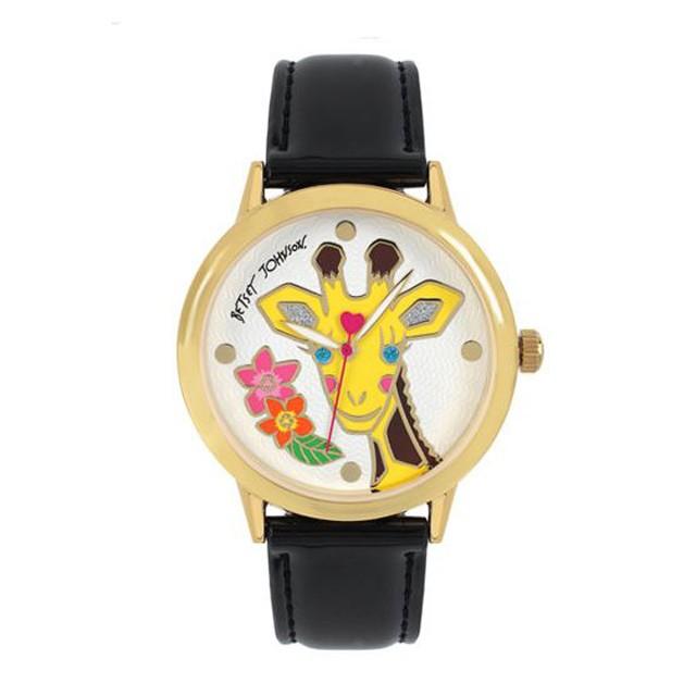 ベッツィジョンソン Betsey Johnson Women's Brown Strap Watch 全国送料無料