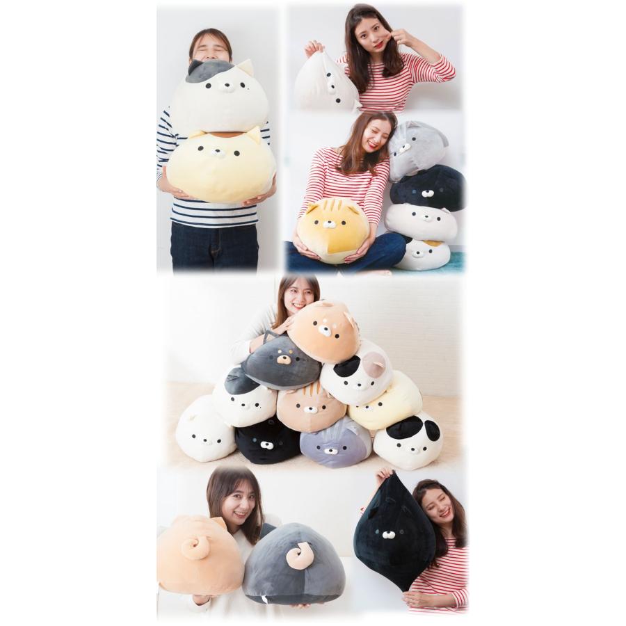 3時のあなたページ】まんまる猫背の黒猫さんのあみぐるみ