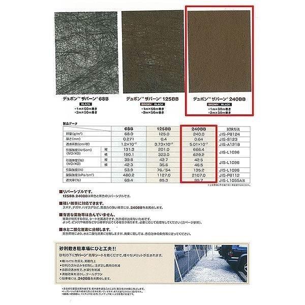 防草シート プランテックス240BB 1X30ｍ デュポン ザバーン｜dondon-a｜04