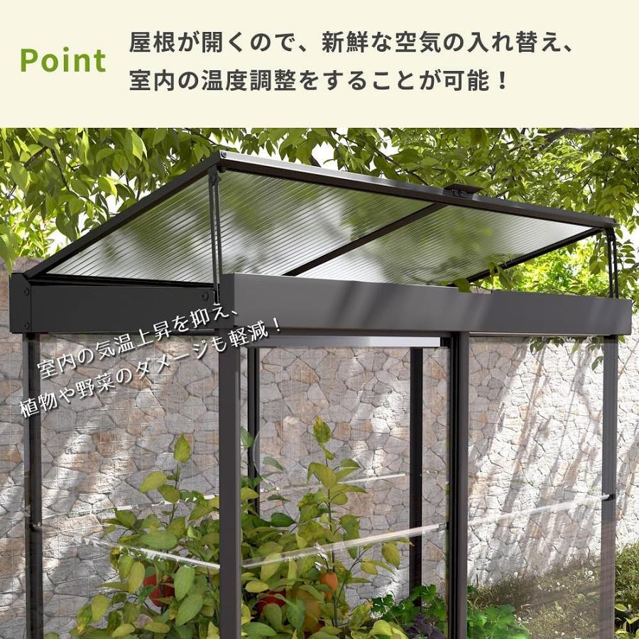 IVY 収納庫型温室 パルラム社 GREEN HOUSE 温室 観葉植物 蓋 開閉 