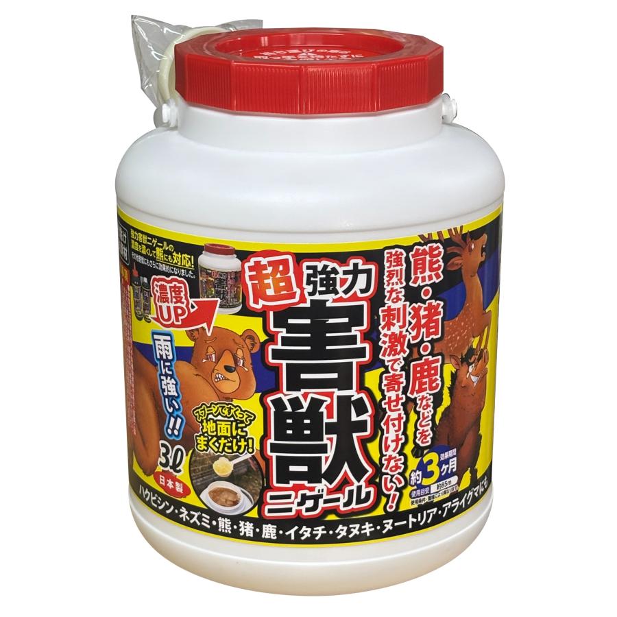 大型害獣忌避剤 超強力害獣ニゲール 3L アフティ 害獣対策 イノシシ