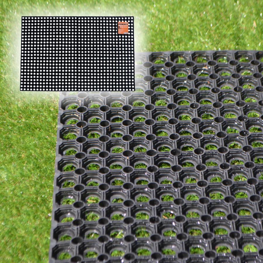 有孔ラバーマットS RM-1050S ゴムマット 約100cmx150cmx1.6cm 厚み16mm