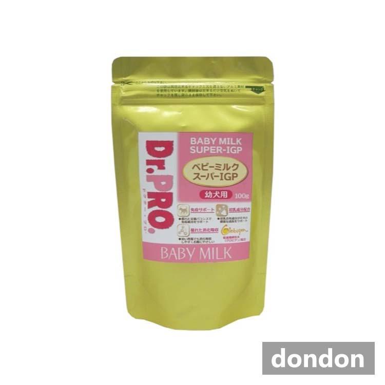 Dr.PRO ベビーミルク スーパーIGP ニチドウ DR.PRO.ベビーミルクスーパーIGP 幼犬用 100g : ドンドン