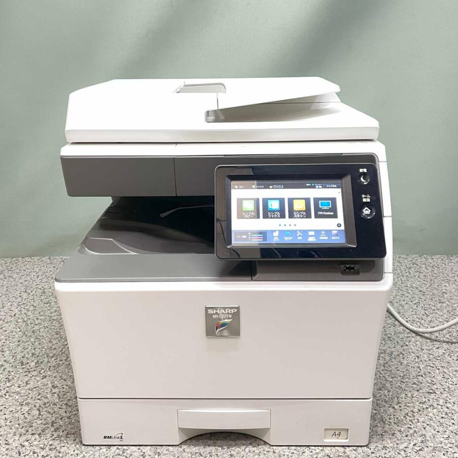 SHARP シャープ カラー複合機 MX-C305W AirPrint PostScript 無線LAN カラー4,312枚 モノク3,413枚 A4 モパイル端末対応 通電確認済 SHARP（シャープ） トナー満タン A4 フルカラー 複合機 MX-C305W