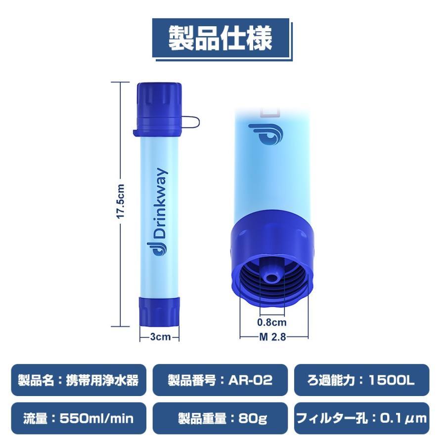 【25-26日 限定300円OFF】携帯浄水器 濾過器 浄水器 災害用浄水器 アウトドア 浄水器 クリンスイ 携帯用浄水器 防災グッズ 浄水ストロー ミニ浄水器｜dondondozo｜18