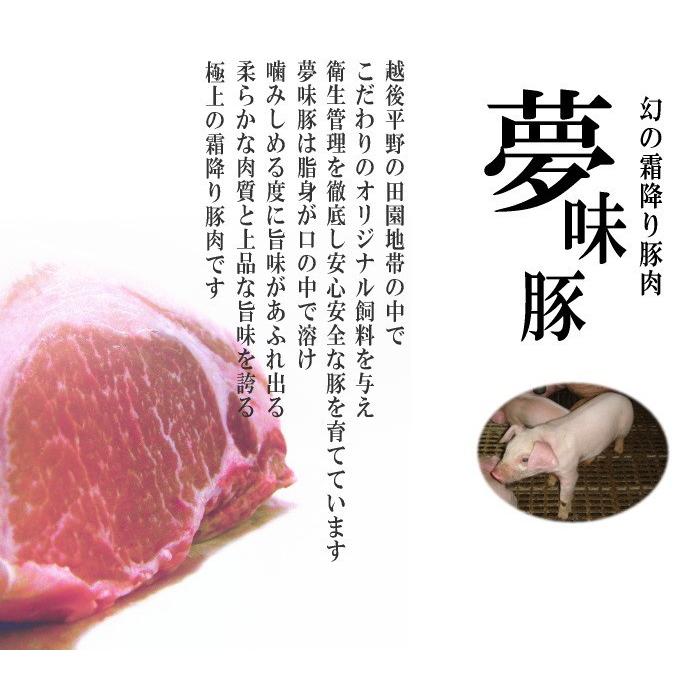 極上 霜降り 新潟 豚肉 夢味豚 ロース ブロック 1kg｜dongriya｜03