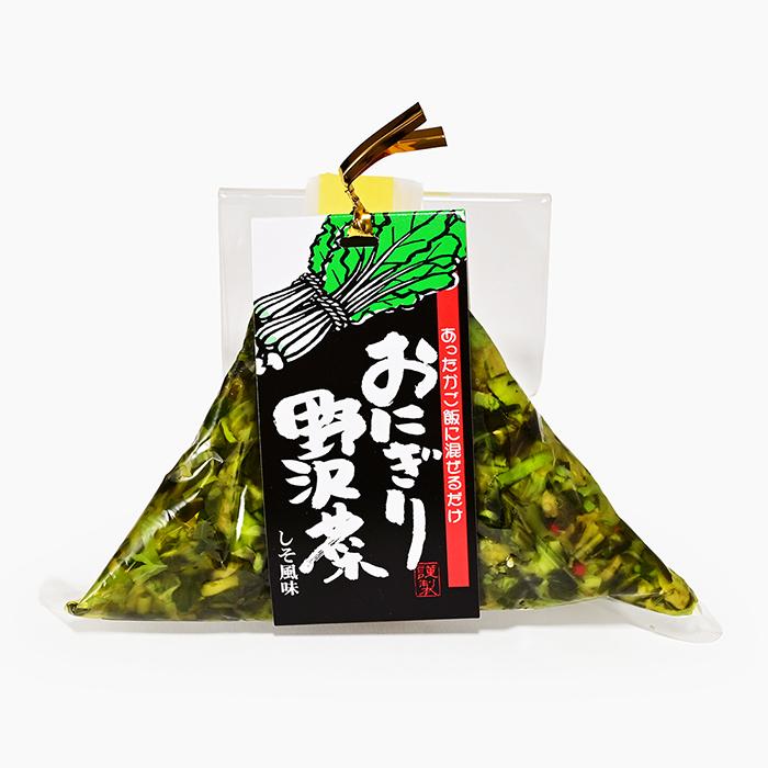 信州長野県のお土産 惣菜 おにぎり野沢菜しそ風味 : お土産どんぐり