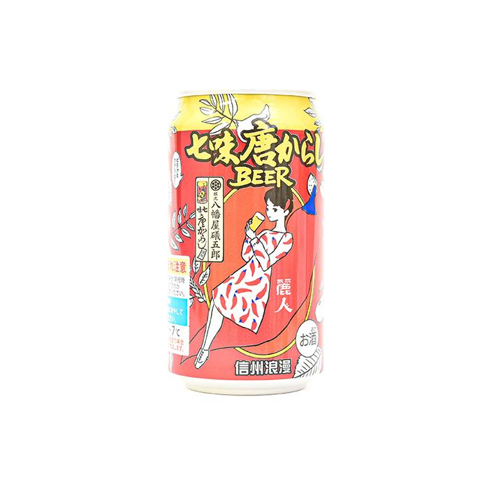 お酒 おさけ ビール びーる 麦酒 地域限定 信州浪漫ビール 七味唐からしBEER 350ml×6缶（送料込）｜donguri-n｜04