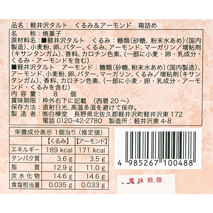 信州長野県のお土産 お菓子 洋菓子 軽井沢タルト8個入｜donguri-n｜05
