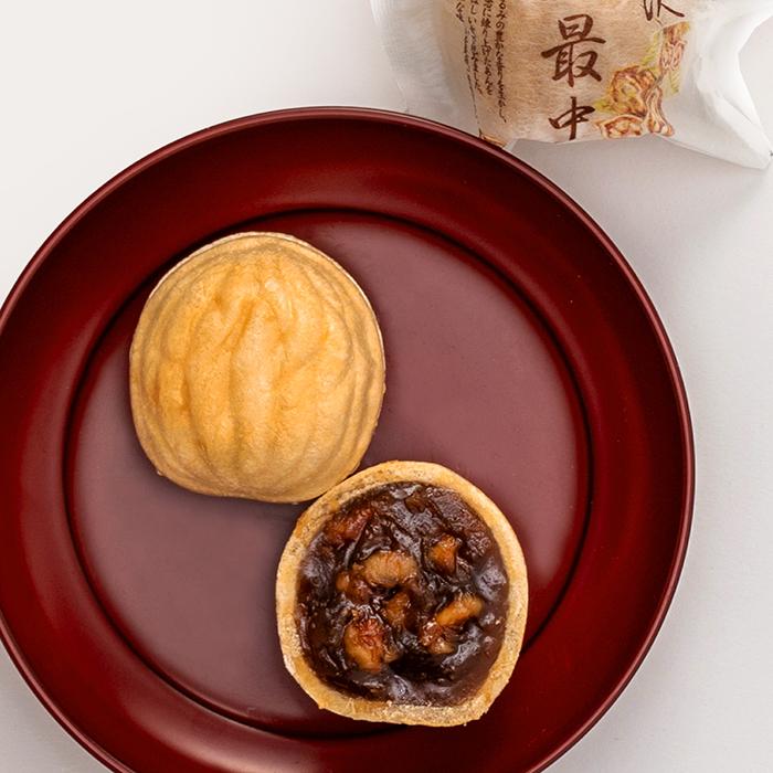 信州長野県のお土産 お菓子 和菓子 くるみ最中3個入 : お土産どんぐり