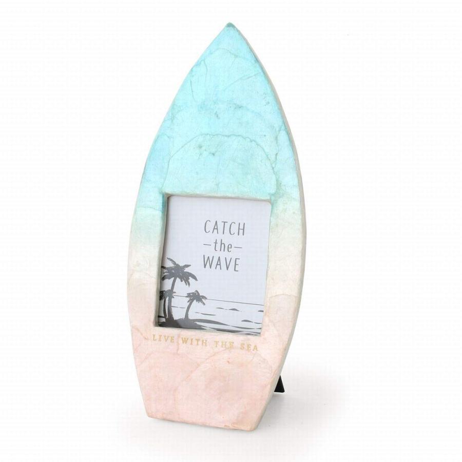 トモコーポレーション ハワイアン雑貨 インテリア ハワイ 雑貨サーフボード型 カピス フォトフレーム グラデーション ハワイアン 写真立て アクアピンク 生活雑貨 どんぐりの木 通販 Yahoo ショッピング