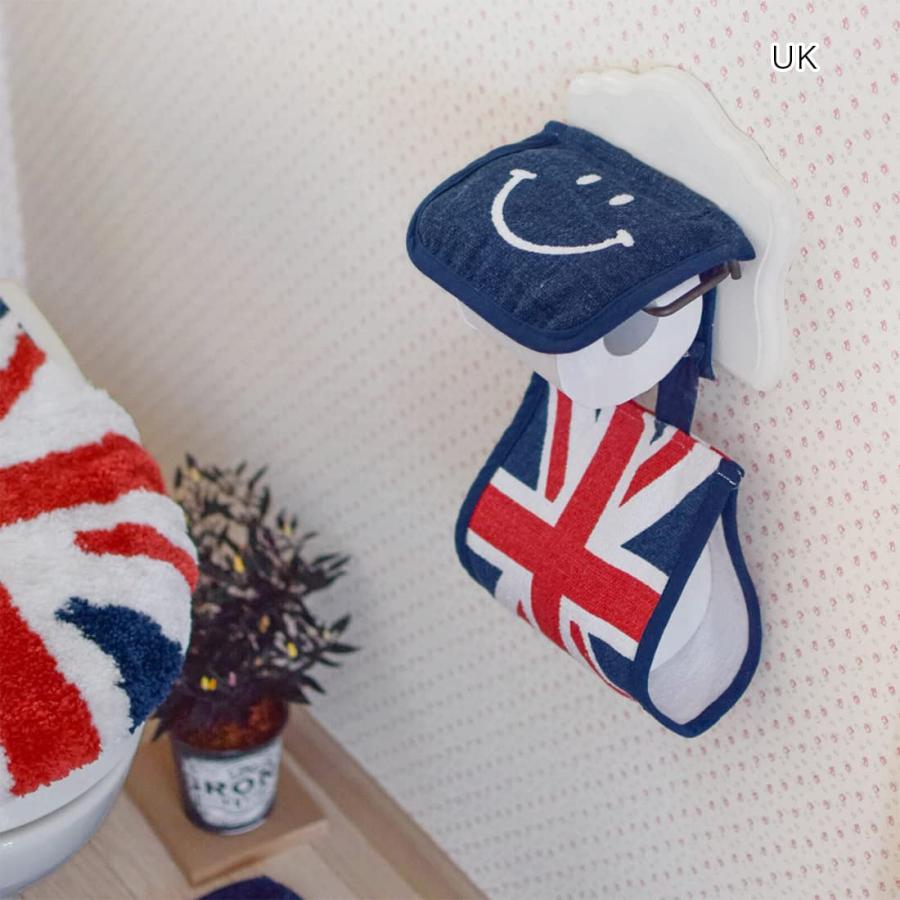 トモコーポレーション トイレットペーパーホルダーカバー スマイル UK ネイビー (プレゼント 入園祝い 入学祝い かわいい おしゃれ お返し) |  | 01