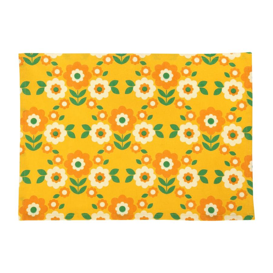 トモコーポレーション ランチマット レトロフラワー 2枚セット 45×32cm