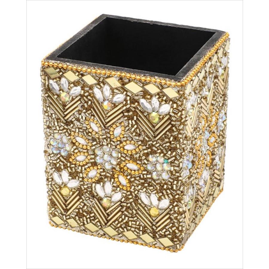 トモコーポレーション ビーズペンスタンド シャイニーゴールド (プレゼント 入園祝い 入学祝い かわいい おしゃれ お返し) | 