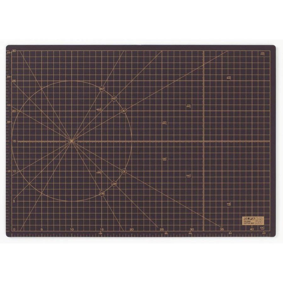 PILOT パイロット オルファ カッターマット ふたつ折り A3 ブラウン 223BSBR × 10個