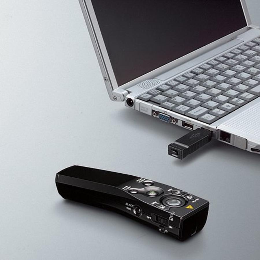 KOKUYO コクヨ 緑色レーザーポインター マウス機能付 UD形状 ELA-MGU91