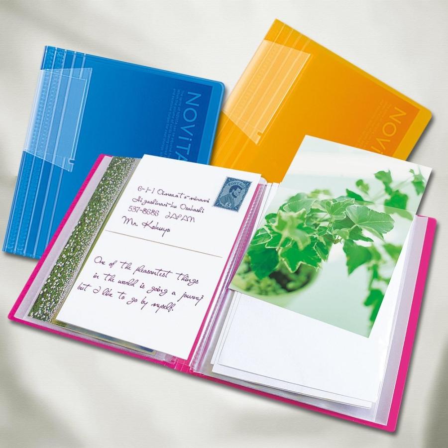 最大73 オフ コクヨ ファイル ポストカードホルダー ノビータ A6 60枚 青 ハセ N60b Qdtek Vn