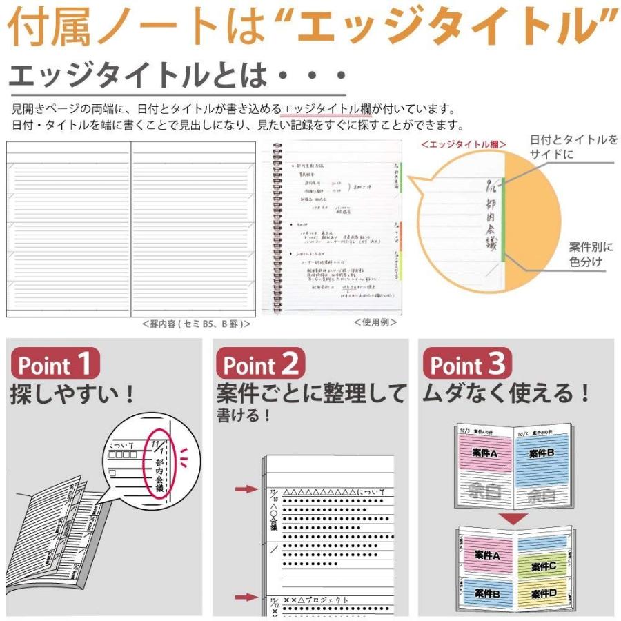 KOKUYO コクヨ ノート ノートカバー システミック リングノート対応 B5 レザー調 黒 40枚 ノ-V683B-D  :4901480308531:生活雑貨 どんぐりの木 - 通販 - Yahoo!ショッピング