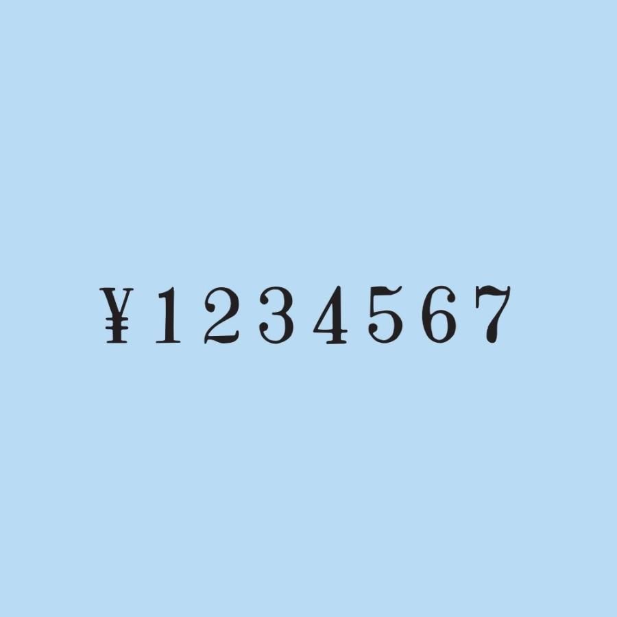 KOKUYO コクヨ 回転印 欧文数字 明朝体 初号 8連 IS-10-8の画像