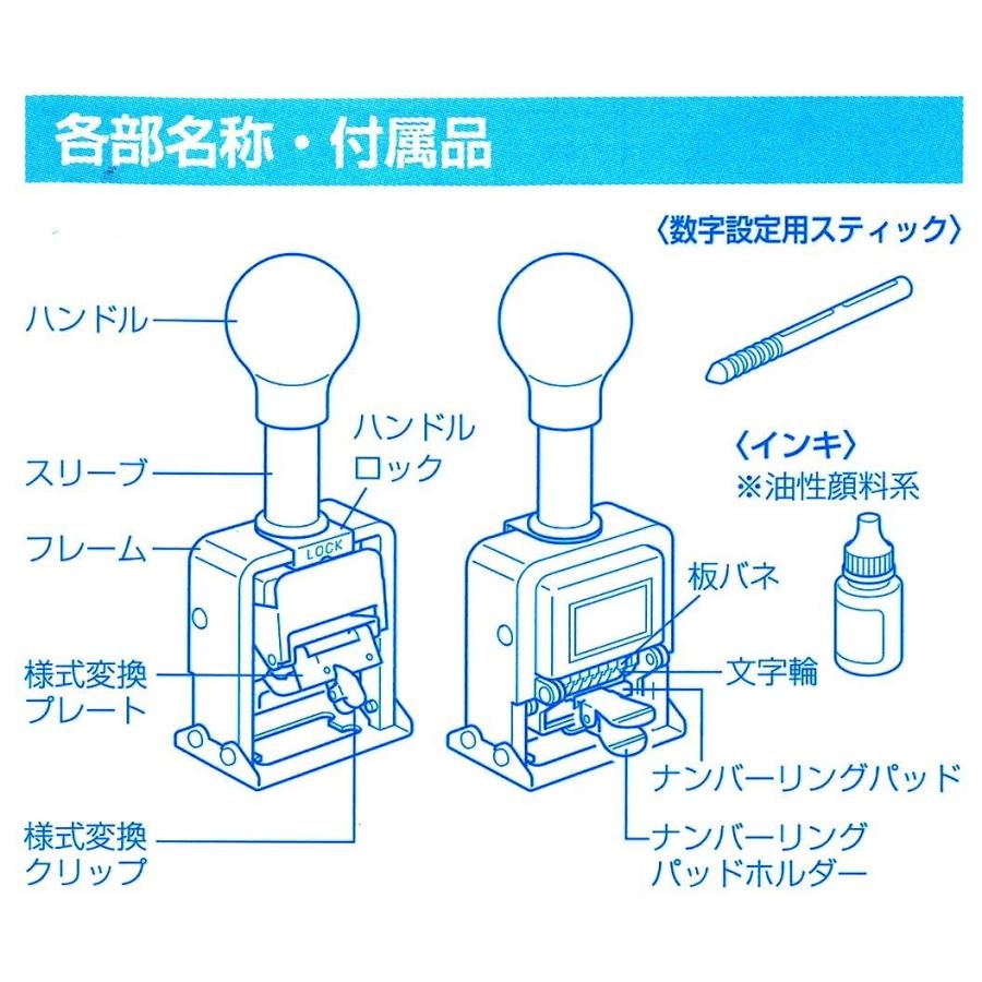 KOKUYO コクヨ スタンプ ナンバリングマシン 5桁 IS-M71の画像