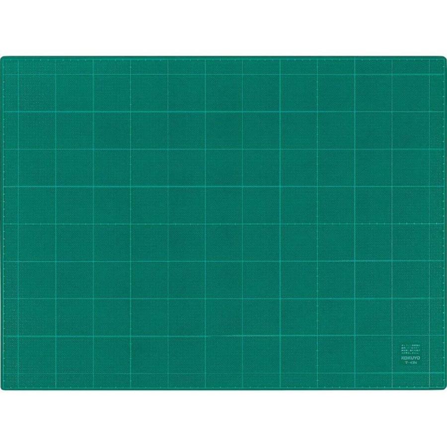 KOKUYO コクヨ カッターマット 3mm厚 グリーン 両面 方眼罫 450×600mm マ-43N