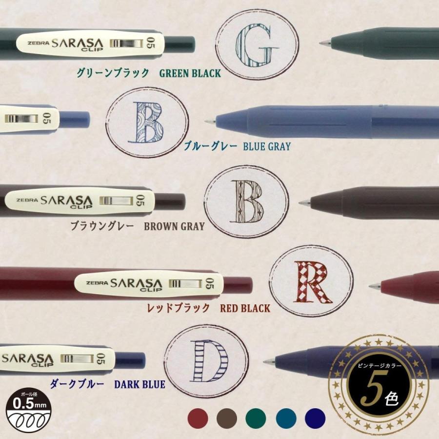 Zebra ゼブラ ジェルボールペン サラサクリップ 0 5 ビンテージ5色 Jj15 5c Vi 10組 生活雑貨 どんぐりの木 通販 Yahoo ショッピング