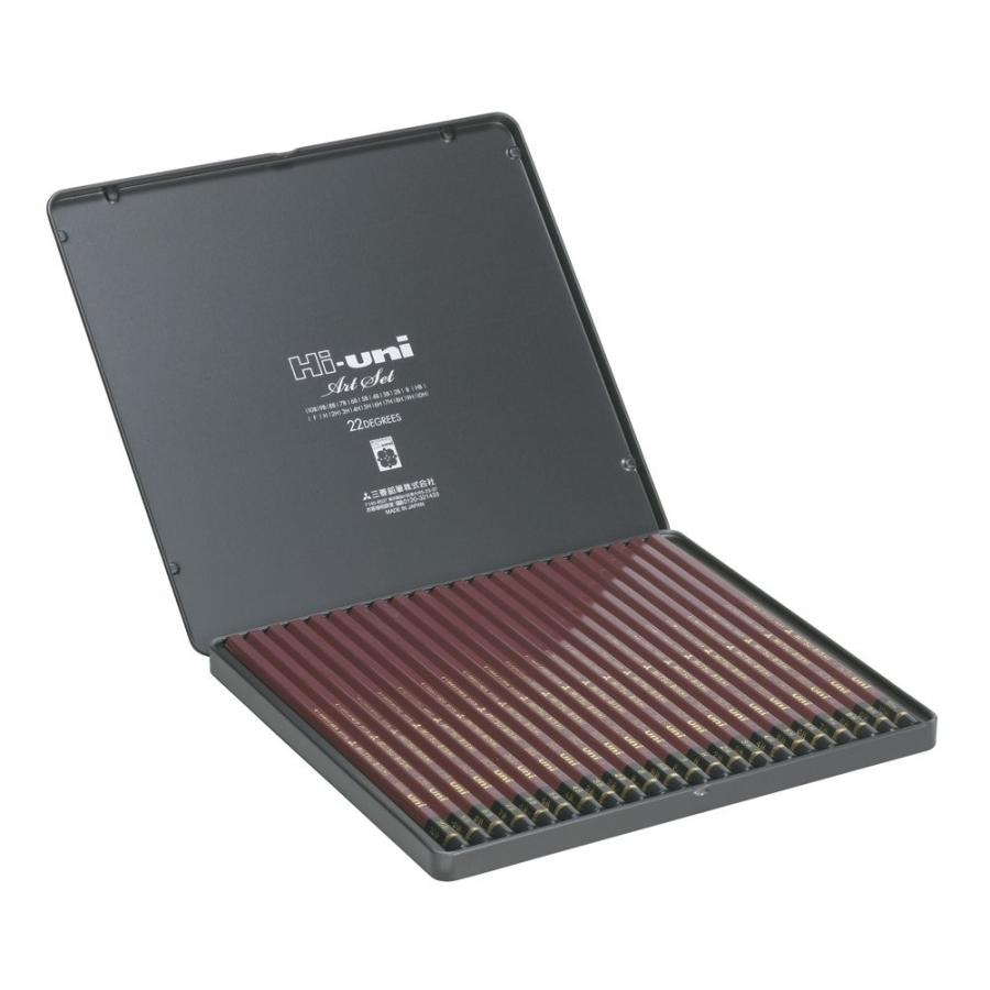 Uni Mitsubishi Pencil ユニ 三菱鉛筆 鉛筆 ハイユニ アートセット 22本入 Huas 生活雑貨 どんぐりの木 通販 Yahoo ショッピング