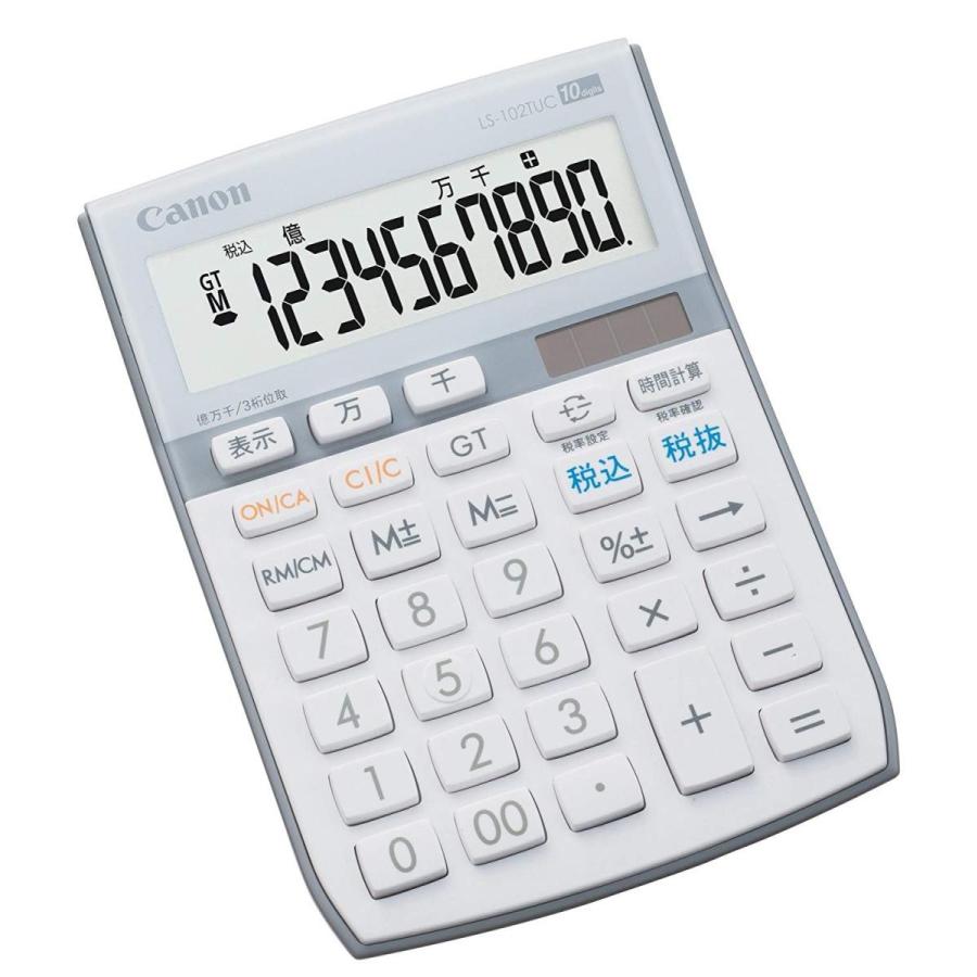 Canon キャノン 電卓 10桁 ミニ卓上サイズ 時間計算 千万単位機能 抗菌 Ls 102tuc ホワイト 生活雑貨 どんぐりの木 通販 Yahoo ショッピング