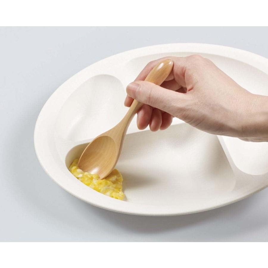 SKATER スケーター 木目 すくいやすい 仕切プレート ブラウン 日本製 NLPS1 (プレゼント 入園祝い 入学祝い 子供 小学生 かわいい おしゃれ お返し キッズ) | スケーター | 03