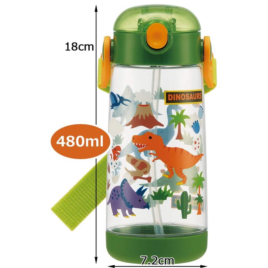 Skater スケーター 子供用 水筒 クリアボトル ストロー付き ディノサウルス 恐竜 480ml Pdsh5 母の日 入園 入園入学 入学祝い 入園特集 入学特集 入園準備 生活雑貨 どんぐりの木 通販 Yahoo ショッピング