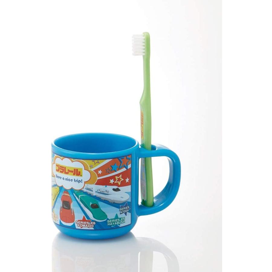 SKATER スケーター 歯ブラシセット 歯ブラシ セット スタンド付 コップ 3-5才園児用 180ml 14.5cm プラレール 19 KTB5 (プレゼント 運動会 幼稚園 子供 男の子) | スケーター | 01