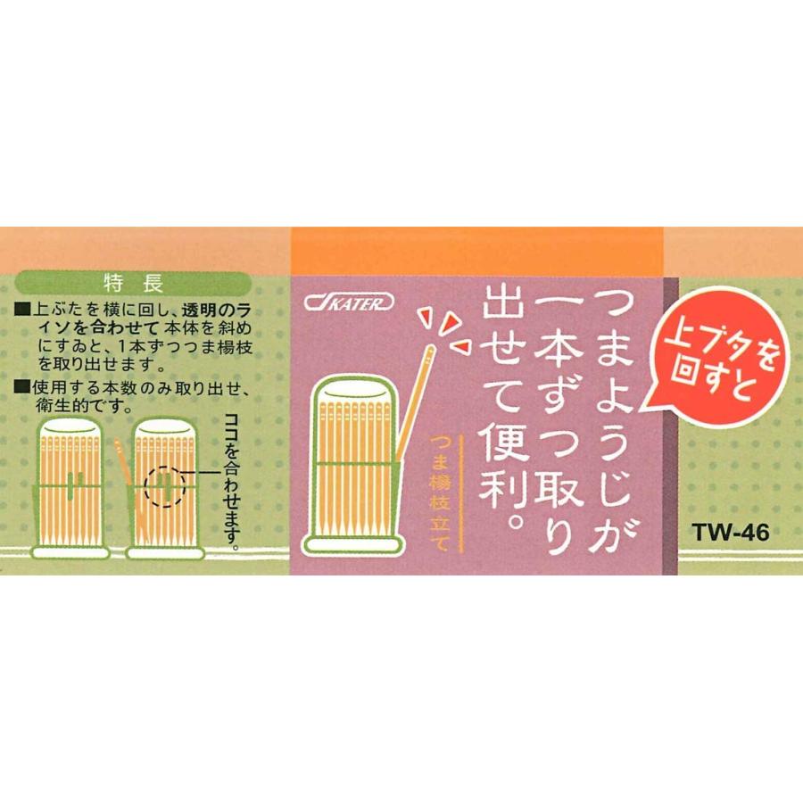 スケーター SKATER 楊枝入れ 容器 ベーシック 直径4.7×高さ8.7cm TW46