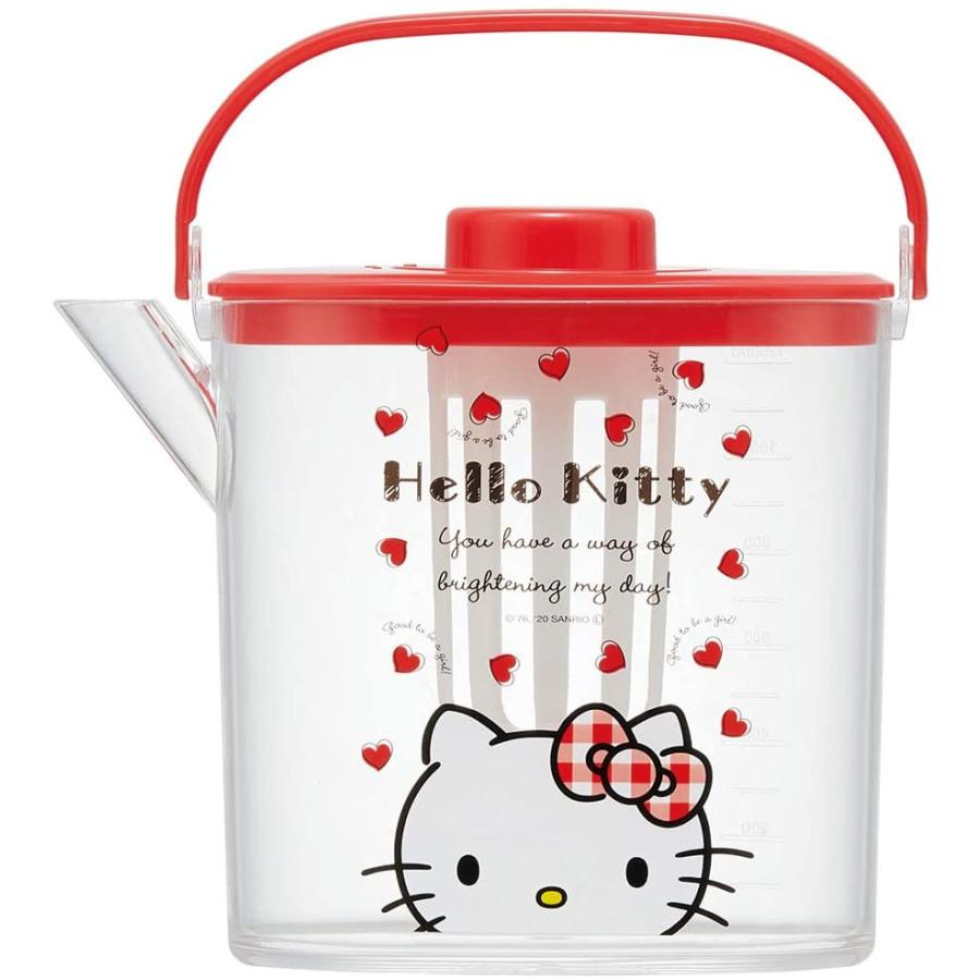 スケーター SKATER 茶漉し付き 冷水筒 冷茶ポット キティ Red ハート