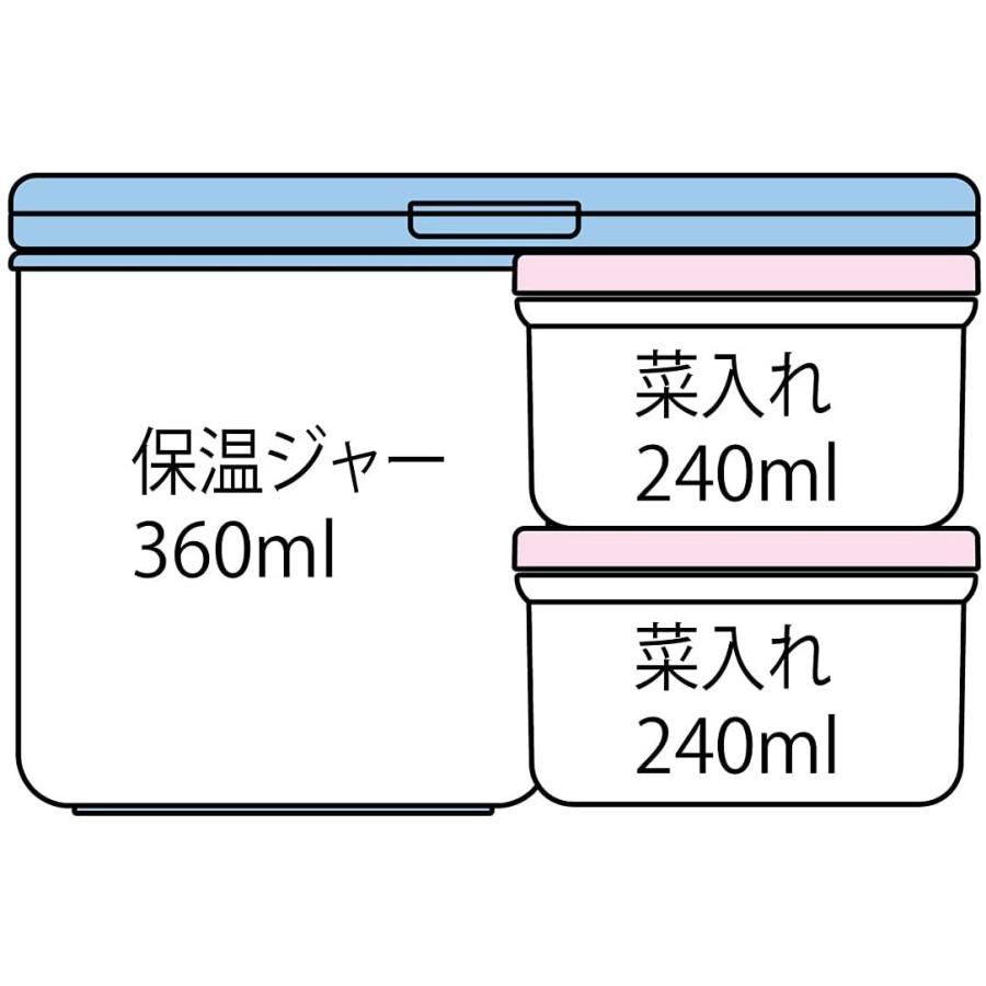 SKATER スケーター 抗菌 保温弁当箱 ランチジャー デニム 大容量 920ml KCLJC9AG-A (母の日 プレゼント 入園準備 入学準備 保育園 幼稚園 小学校 子供 女の子)｜donguri-tree｜05