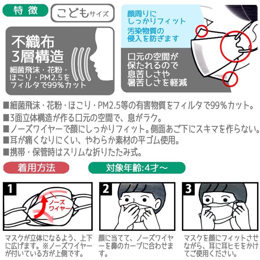 SKATER スケーター 高機能 口元空間 立体 不織布 三層構造 マスク 小さめ 子供用 I'm ドラえもん 宇宙さんぽ サンリオ 5枚 MSKSH3-A (プレゼント 子供 女の子) | スケーター | 07